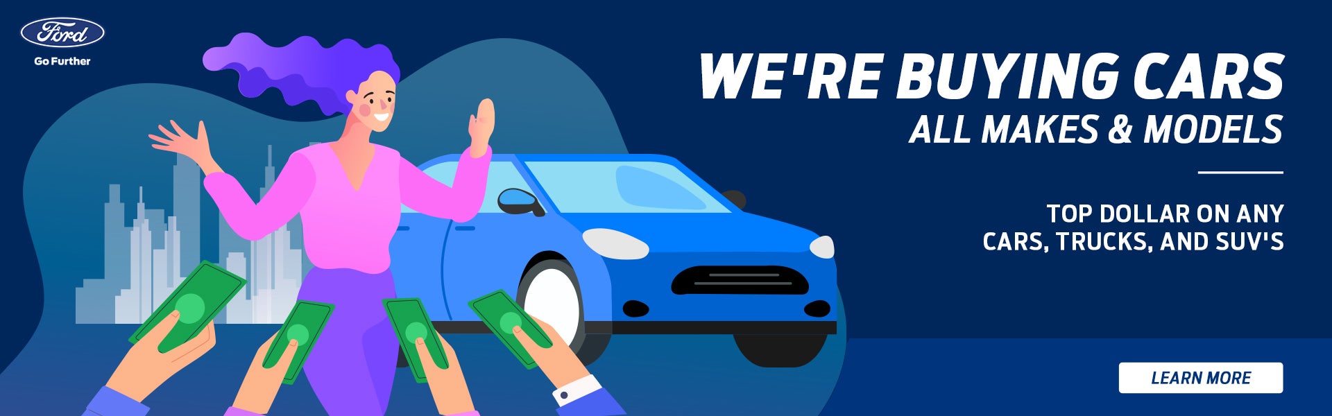 We're buying cars and will pay top dollar!